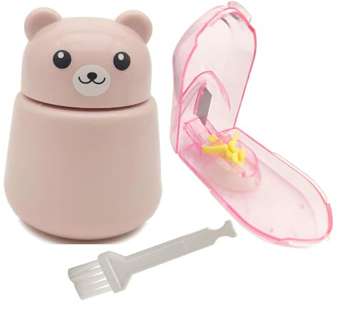 CoaGu Bear Pill Crusher & Splitter Kit - BPA-Free Combo for Pills/Tablets, FDA-Compliant Fine Powder, Nursing Home & Travel