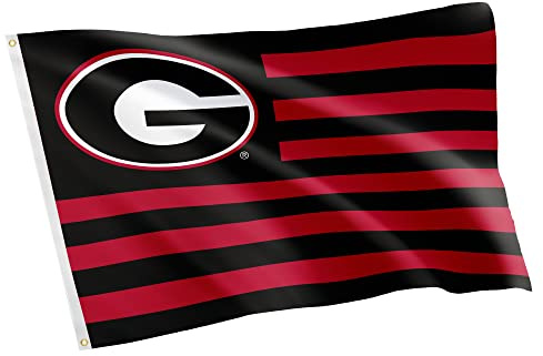Desert Cactus University of Georgia Indoor and Outdoor 100% Polyester University Flag Banner, 3x5 Feet Bulldogs (Nation)