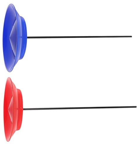 Yardwe 2 Sets Jonglier-drehteller Und -stöcke, Zirkus-jonglierspiel, Gleichgewichtsfähigkeiten, Spielzeug, Jonglier-Performance-Requisiten, Clown-Zirkus-Farben Für Kinder