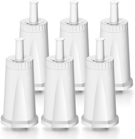 AquaStrata 6 Stück Ersatzfilter für Sage Kaffeevollautomat und Barista Express Pro, Water Filter für SES810/SES880/SES920/SES980/SES990/SES875/SES008/BES008