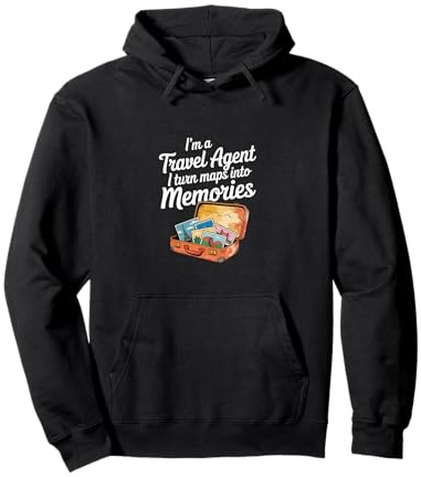 I'm A Travel Agent I Turn Maps Into Memories ---- Felpa con Cappuccio