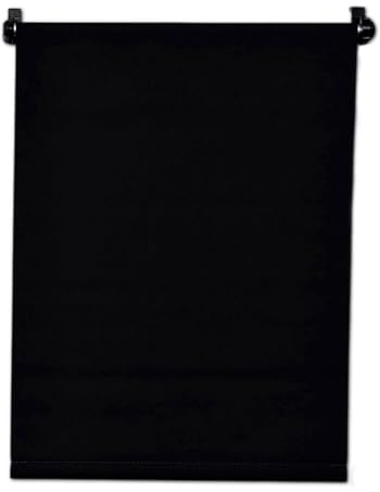 MadeInNature Store Enrouleur Totalement occultant, Isolant Thermique Fixation avec ou sans perçage, Store Enrouleur Opaque, Fenêtres et Portes, Protection Solaire (140x180cm, Noir)