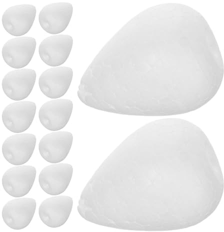 SUPVOX 50 Boccioli di Rosa Bianca in Gommapiuma per Decorazioni Matrimonio Fai da Te, Ornamenti Nuziali in Polistirolo Resistenti, Forniture Creative per Composizioni Floreali e Feste