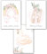 Lemmami Papeterie 3er Set Wandbilder Kinderzimmer Babyzimmer Poster Bilder DIN A4 Mädchen Jungen Deko Dekoration Schwan Regenbogen Ballerina (3er Bilder Set Rosa, Pastell, Wanddeko)