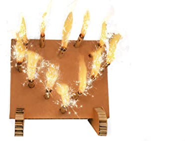 Salilio Tischfeuerwerk brennendes Herz - Feuerwerk Hochzeit Geburtstag. Tortenfontäne, Eisfontäne für drinnen und draußen. Nachfüllbar.