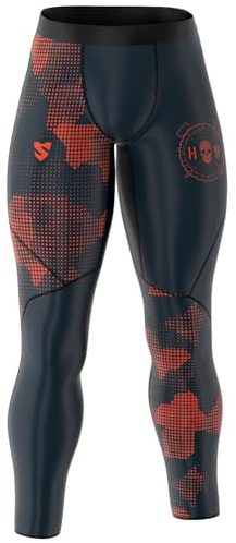 SMMASH Mallas Running Hombre Pantalones De Compresión Deportivos Largos para Entrenamiento Gimnasio Crossfit Transpirable Moro