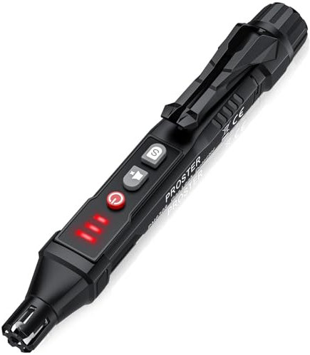 Proster Gasmelder Gasleckdetektor Erdgasdetektor Gaslecksuchgerät mit Akustischem und Visuellem Alarm Tragbarer Gasschnüffler zum Auffinden von brennbaren Gasleckquellen wie Methan, Propan für Zuhause