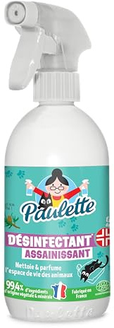 Paulette - Désinfectant Assainissant Animaux - Nettoie et Parfume - 500mL