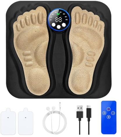 EMS Foot Massager, Feet Massager Relajación muscular, 7.87 pulgadas de dispositivo de masaje ajustable eléctrico de servicio pesado para uso diario por parte de hombres, mujeres, personas mayores y of