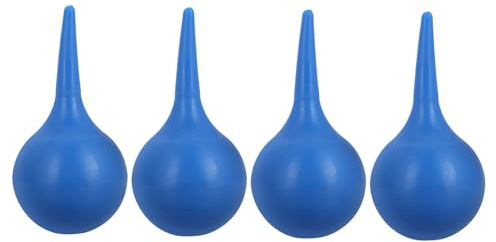 LRXIYODE 4 Piezas Bola de Goma para Limpieza de Orejas y Reutilizable Squeeze Bulb para Eliminación de Cerumen Adultos y Herramienta de Masaje Auricular y Limpieza Segura