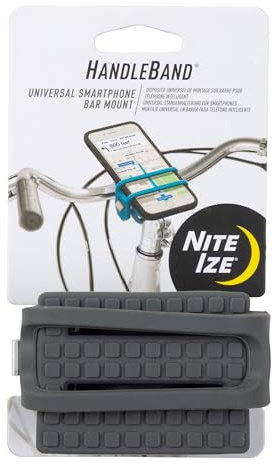 Nite Ize HandleBand Universal Smartphone Bike Handlebar Mount, Charcoal