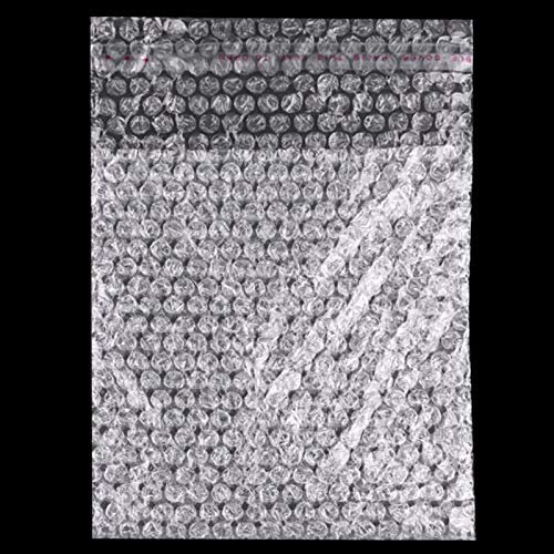 100 Luftpolsterbeutel mit selbstklebender Klappe transparente Polsterbeutel Schutzbeutel Versandmaterial Verpackung Größenwahl, Größe:18 x 20 cm