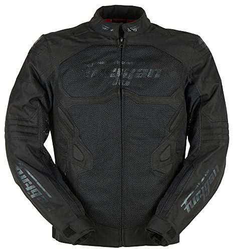 Furygan ATOM VENTED EVO Giacca da moto uomo - Protezione avanzata per spalle e gomiti D3O - Traspirante - Maniche regolabili - Taglie disponibili