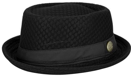 Moonlove Women Men Summer Fedora Hat Unisex Adults Breathable Vintage Classic Mesh Trilby Panama Hat Outdoor Short Brim Beach Sun Cap for Holiday Travel Cruise