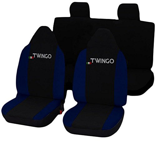 Lupex Shop Twingo N. Bs Sitzbezüge, Schwarz/Dunkelblau