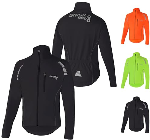 Brisk Bike Chaqueta de ciclismo Chaqueta de ciclismo ultraligera y transpirable para correr