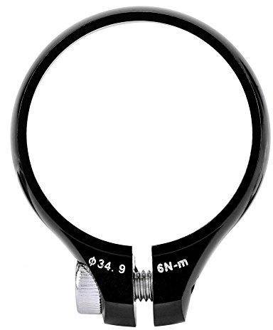 post clamp 34.9,Collier de selle 34,9 rouge noir en alliage d’aluminium Pour vélo de montagne route VTT Libération rapide de la tige de selle, Noir