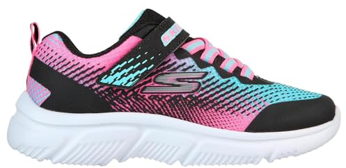 Skechers Girl's Go Run 650 Sneaker, Black, 13 UK Child