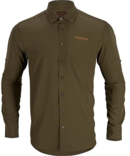 Härkila | Trail L/S Chemise | Vêtements & Équipement de Chasse pour Professionnels | Design Scandinave Haut de Gamme Durable | Willow Green, XXL
