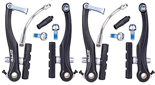 Mimoke 2 paia di freni a V Brake per biciclette, freni a V pinza anteriori e posteriori con pastiglie freno da 60 mm