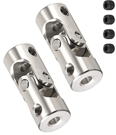 PATIKIL 2pz 3mm a 3mm Ruota Universale Sterzo Albero Attacco Motore Connettore Giunto Attacco L23XD9