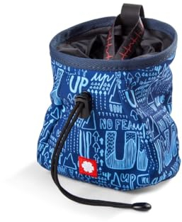 Ocun Lucky + Belt Blau - Praktischer farbenfroher Chalk Bag, Größe One Size - Farbe Up Blue, x