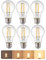 EDISHINE 6 Pack E27 Dimmable LED Edison Bulbs, E27 LED Bulbs Large Edison Screw, 6.5W 2700K Warm White, Flicker Free Energy Saving for Chandelier, Table Lamp