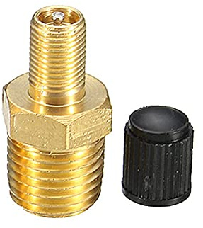 Compresseur d'air NPT en laiton 1/4 - Valve de remplissage Schrader - Pour pneus en laiton - Valve de remplissage - Valve de contrôle - Valve de pneu - Valve de jante pour voiture, camion