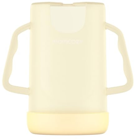 Momcozy Soporte para bolsas de alimentos y cajas de bebidas, el soporte para bolsas de bebé permite que el bebé se alimente por sí mismo y evite desorden, el mango del soporte de la bolsa de comida