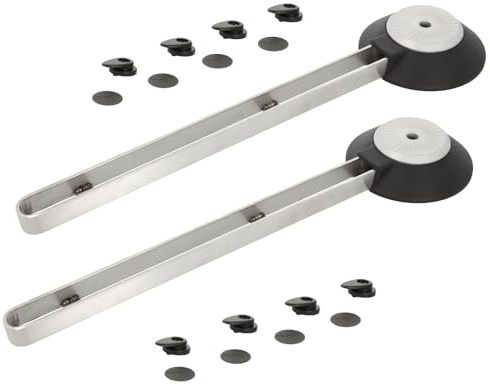 SOTECH 1 kit Rallonge de table/Ferrure pivotante SWING 360° rotation acier inoxydable SS304 adaptée aux pieds de meubles jusqu'à Ø 60 mm