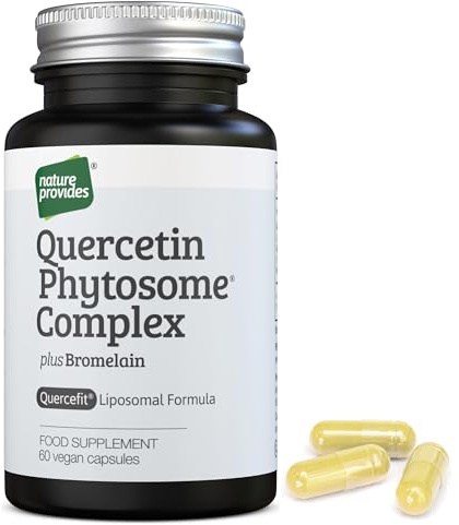 Nature Provides Quercetin Phytosome (Quercefit) Bromelain 60 Vegan Caps