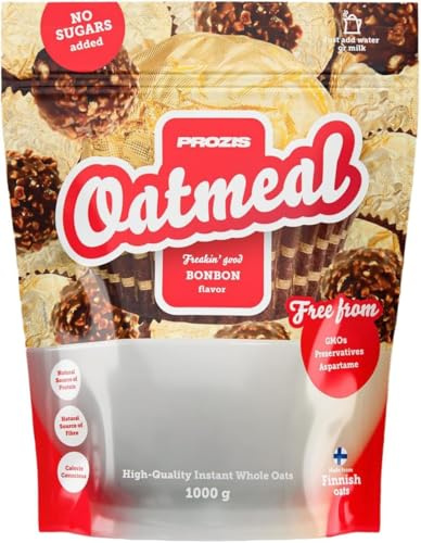 Prozìs OATMEAL 1 KG - FARINA AVENA INTEGRALE SOLUBILE - gusti a scelta (1 kg, BonBon)