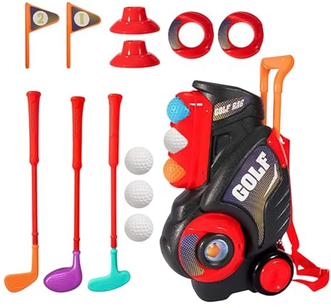 Barn Golfklubbor 3-5 lärande sport utomhusleksaker pojkar barn träning | inomhus golfspel För Utomhusleksak, Bakgård, Trädgård, Gräsmatta, Inomhus, , Fest, Födelsedag, Jul, Pojkar, Flickor