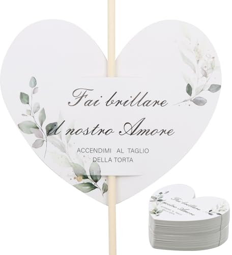 VEGCOO 100 Pezzi Etichette Stelline Scintillanti per Matrimoni, Matrimonio Cartoncini Biglietti, Biglietti con Stelle Glitterate per Nozze Sposi Promessa Anniversario Fidanzamento Decorazioni (Verde)