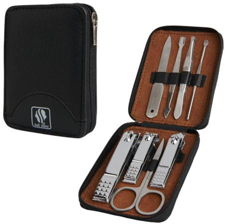 Skull Shaver Manicure Kit - Professional Nail Clippers Kit, Nail Care-Stainless Steel Grooming Tools