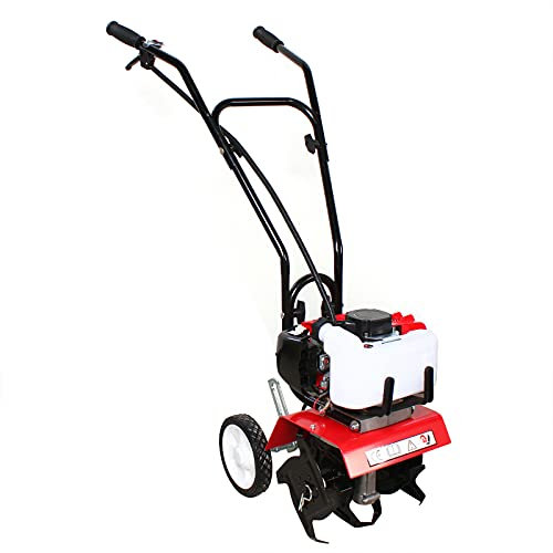 Motobineuse à essence 52 cc - 1,9 kW - Motobineuse sans fil - Cultivateur (motoculteur sans fil avec 4 lames, profondeur de travail 3-10 cm, largeur de travail 35 cm)