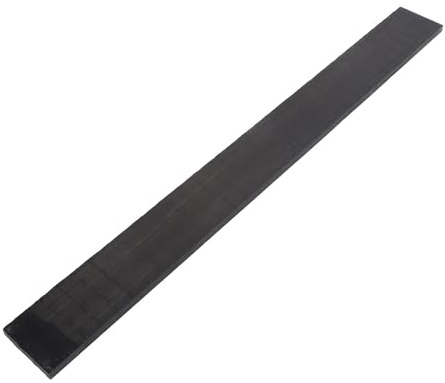Tastiera per Basso Elettrico Sostituzione della Tastiera in Legno di Ebano Fai-da-te Ideale per Strumenti a Corda per Basso Elettrico (BLACK)