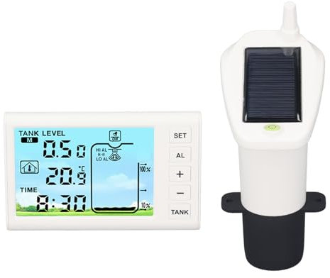 Sensore a Livello 'acqua, Display Digitale Monitoraggio del Livello 'acqua Ad Ultrasuoni IP65 Monitoraggio del Livello di Liquido per la Casa Display Digital Display Display