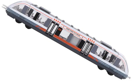 Haofy Juguete Lotomotor de Alta Velocidad, Juego de Tren Modelo de Aleación, Tren de Metro Retráctil para Niños de 3 Años en Adelante, Diversión Portátil para Juego Activo y Aprendizaje (White)