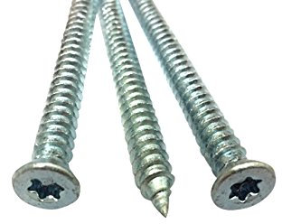 Fensterrahmenschrauben Fensterschrauben SENKKOPF 7,5 x Länge wählbar (182mm, 100 Stück)