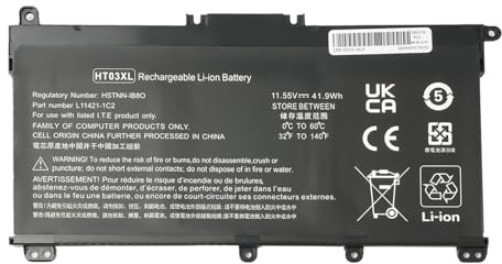 OYOMBA L11119-855 HT03XL Batteria del Computer portatile per HP Pavilion 14-CE 14-CF 14-CK 14-cm 14-DH 14-DK 14-DF 14-MA 14Q-CS 14Q-CY 15-CS 15-DQ 15-DA - DB 17-by 17-CA 240 245 250 255 G7 340 348 G5