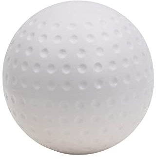 MUWO Feldhockeyball Hockey Spielball Zubehör, Oberfläche mit Noppen, geringe Sprungeigenschaft, für Vereine oder Freizeit Trainings Sport Ball Einheitsgröße, Gewicht 160 g, weiß