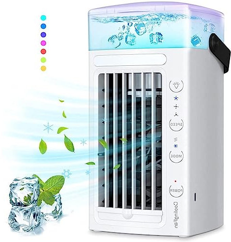 Ventilatore Rinfrescatore - Risparmio Energetico Raffreddatore Acqua, Dispositivo Di Raffreddamento Personale Mini Aria Condizionata, per Dell'Ufficio Domestico