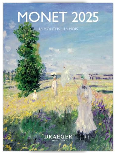 Piccolo calendario da parete 14 x 18 cm 2025 - settembre 2024 a dicembre 2025 - Monet