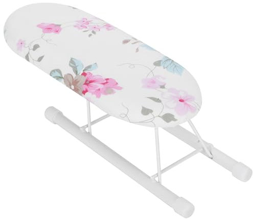 HAOHIZE Mini Tabla de Planchar Plegable con Patas para Puños y Collares, Patrón de Flores