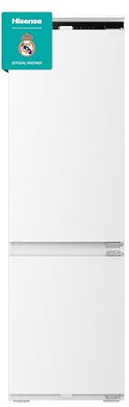 Hisense RB3B250SAWE - Frigoríficos Integrable, Combi, 252L, Class E, Ancho 54cm x Alto 178cm, Cajón Frutas Y Verduras Control De Humedad, Multi Air Flow, Dual Tech Cooling, Motor Inverter