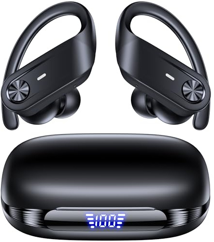 Hybrid Active Noise Cancelling Wireless Ear Buds 80 Hrs Playtime Hi-Res Stereo Quality Bluetooth Earbuds with Transparency Mode Headphones Bluetooth Earhooks ANC Earphones for Work Sports Travel