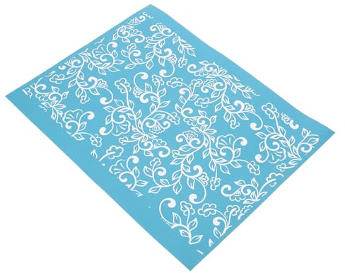 Hemobllo Washable Self-Adhesive Mesh Silk Screen Stencil 080 for DIY Printing, Decorative Transfer Template for Arts and Crafts, Reusable Screen Printing Accessory