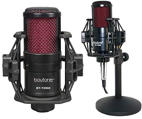 Boytone BT-72SM, Professional Cardioid Studio Recording Mic 25mm Diaphragm USB Microphone Streaming Vocal Recording, Podcasting Condenser Microphone for PC and Mac, Quality Sound