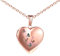 INFINIONLY Damen Mädchen Herz Medaillons Halskette Mode Edelstahl Ketten mit Bunter Schmetterling Souvenir Anhänger Personalisierte Foto Kette, Rosegold